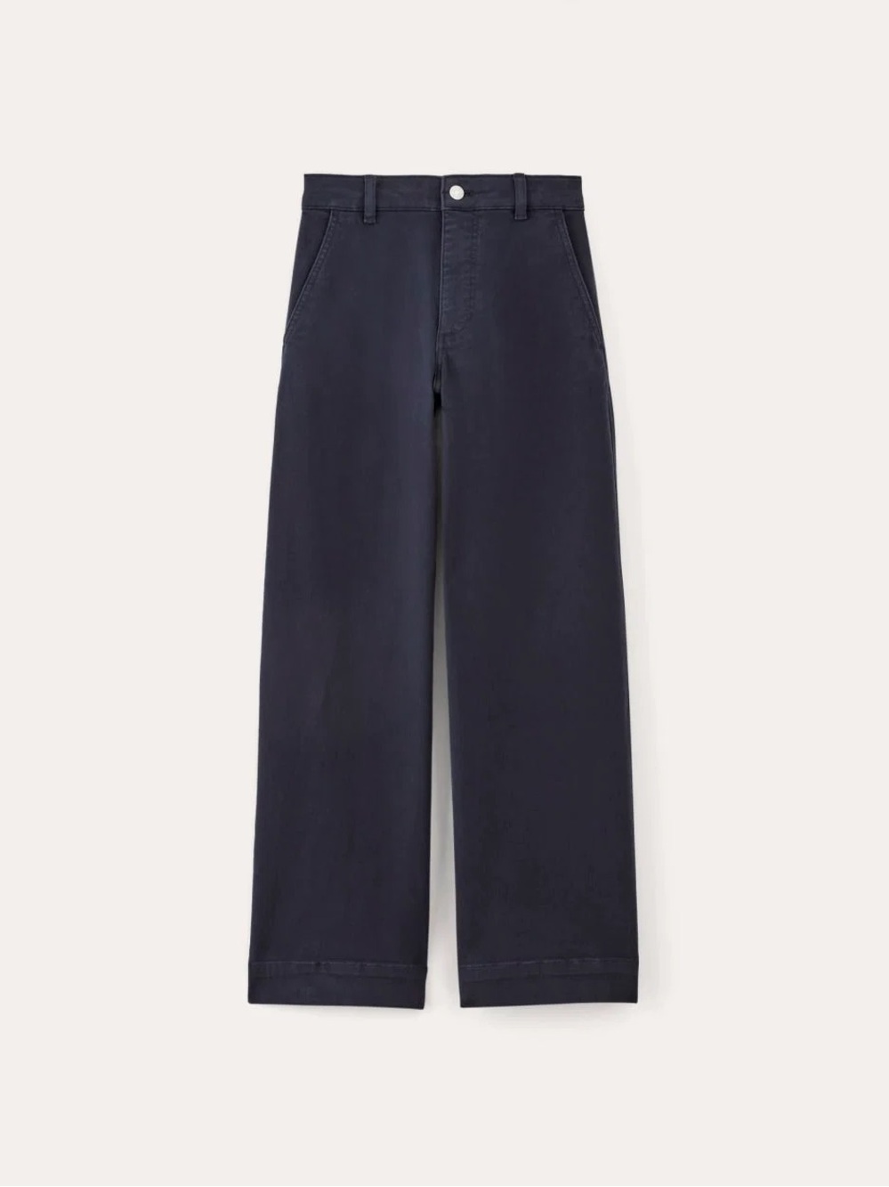 Everlane Womens High Rise Wide Leg Crop Pants